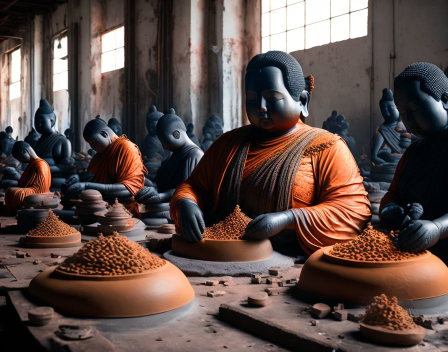 Buddhist workers