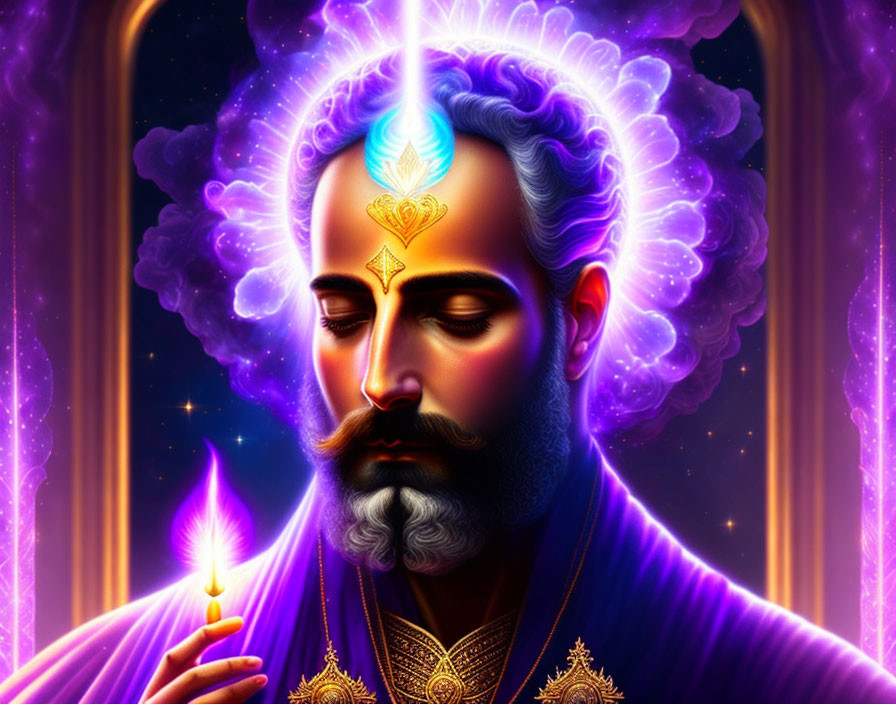 Ascended Master Saint Germain Violet Flame