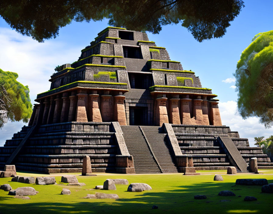 Aztec temple