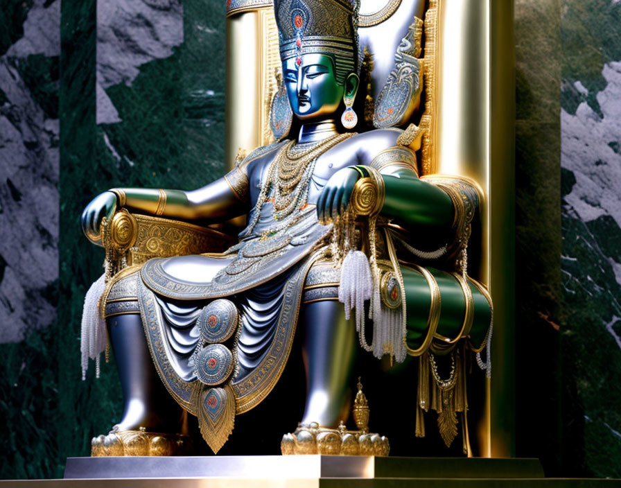 Buddha's Predecessor on Jade Throne