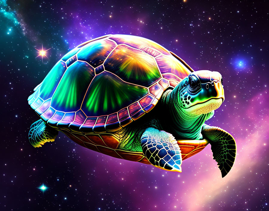 Turtle in space