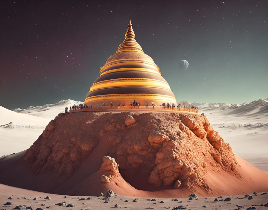 Moon stupa