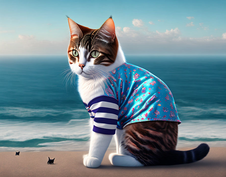 Cat in pajamas 