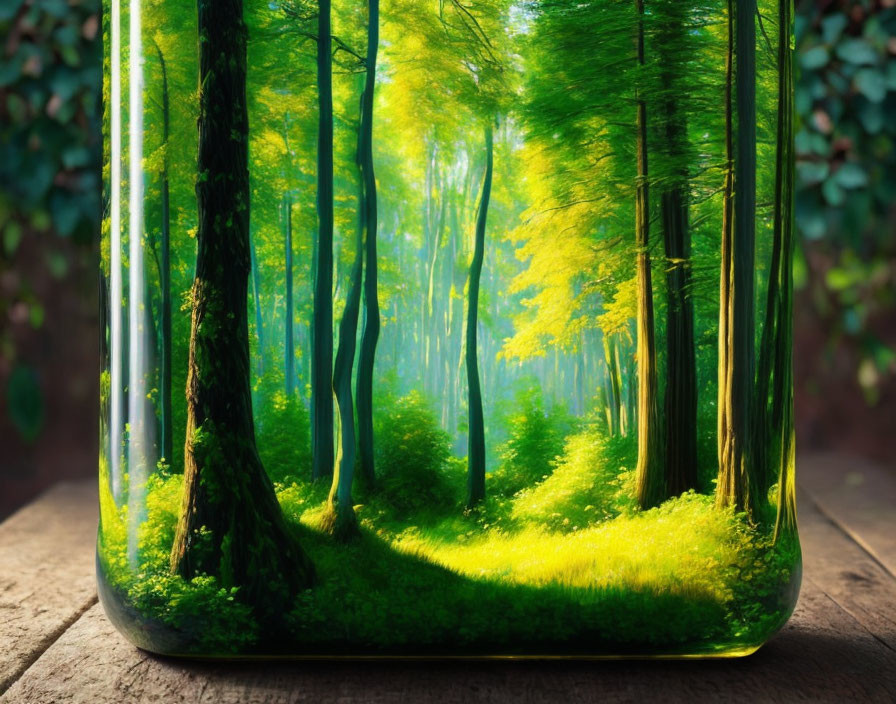 Forest in bottle