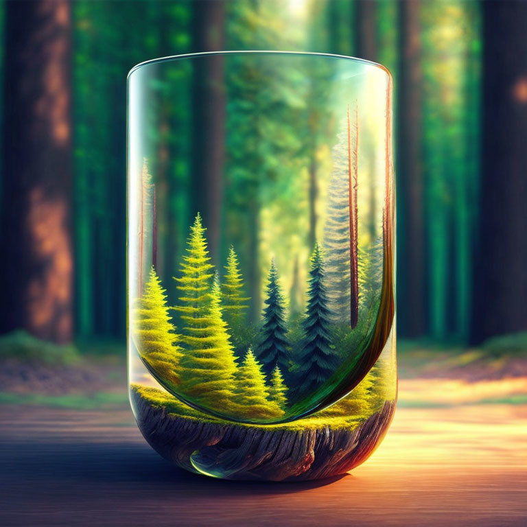 Forest in a glass
