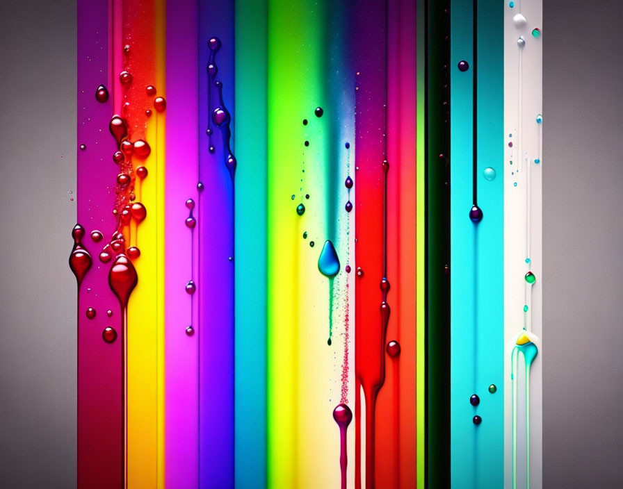 Dripping colours