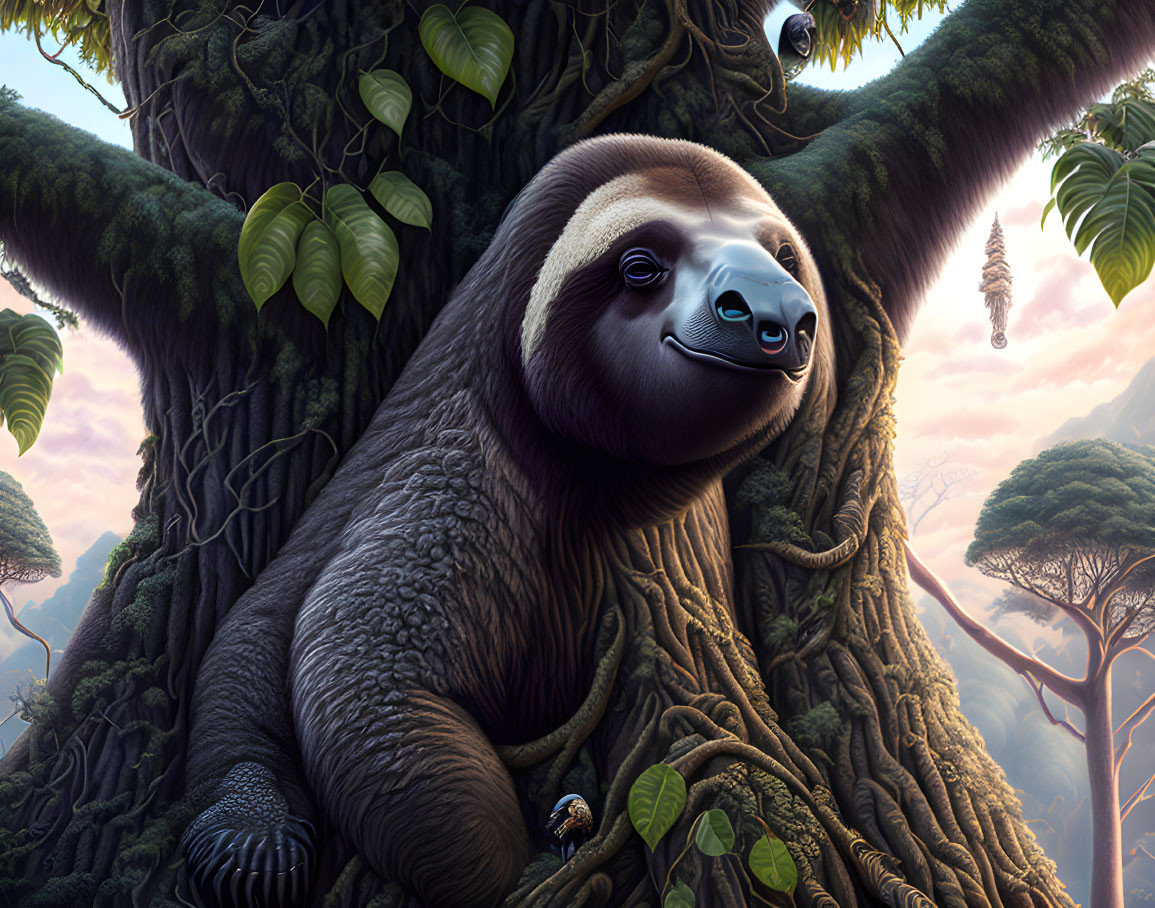 happy sloth