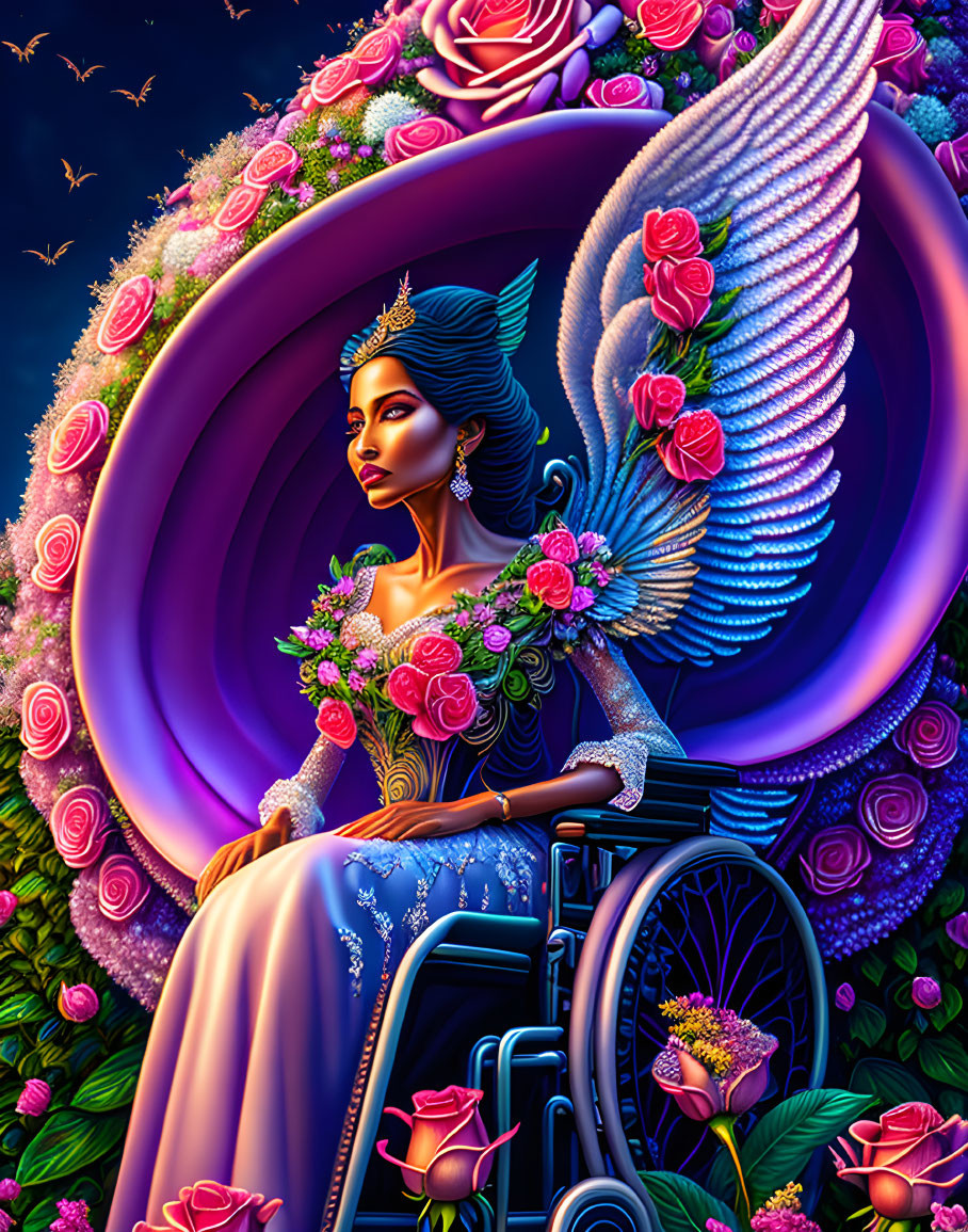 angel in a wheelchair