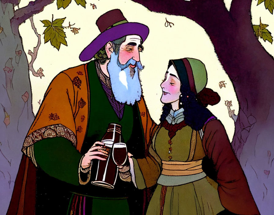 Folk fairy tale illustration