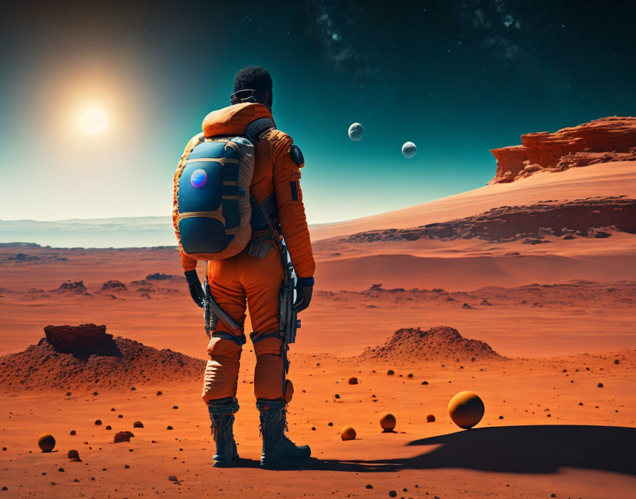 Standing on Mars