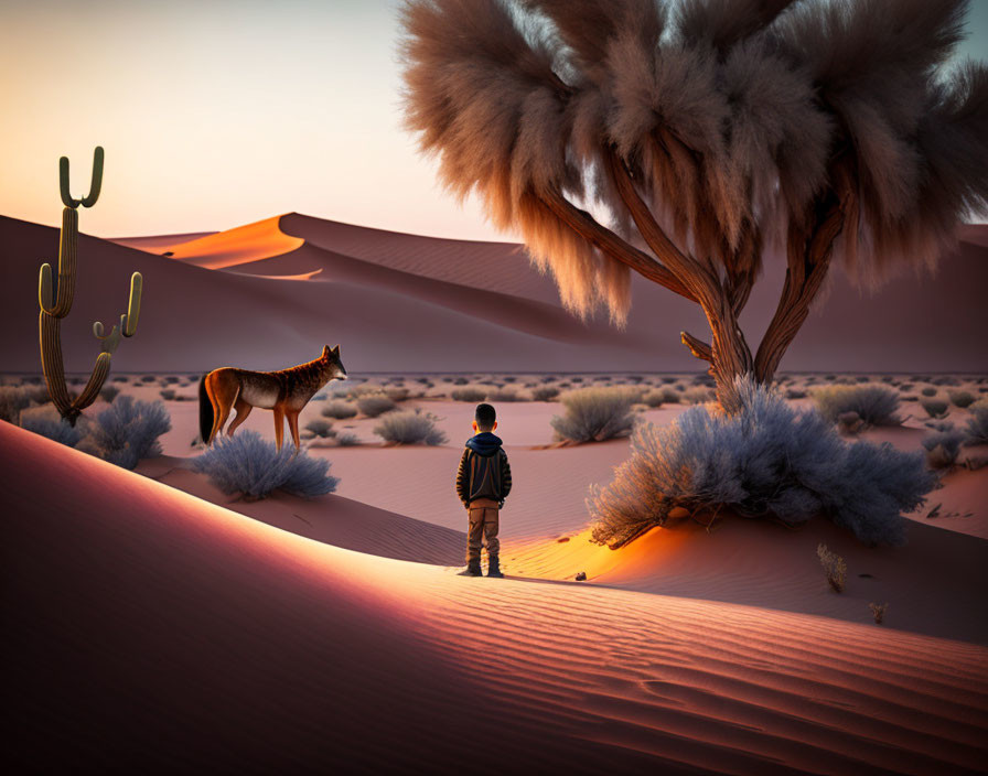 Alone in Desert