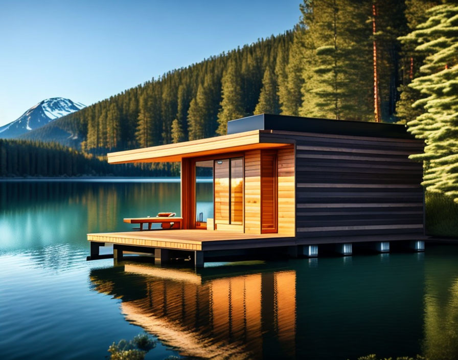 sauna on the lake