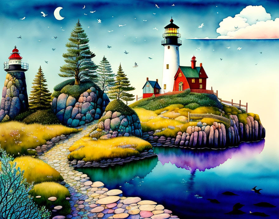 Oasis of Lighthouses & Spruce 
