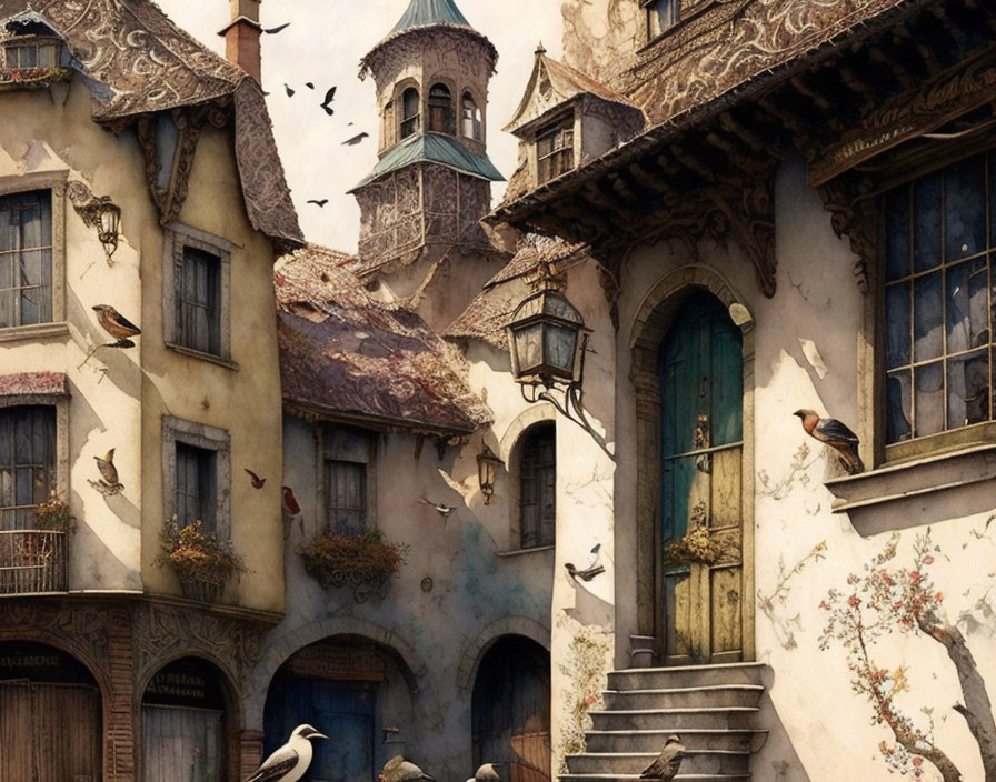Medieval Village of Birds