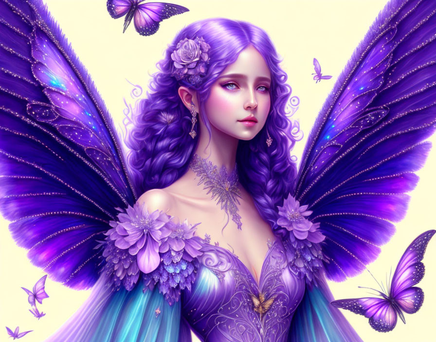 Fairy of Flowers and Butterflies