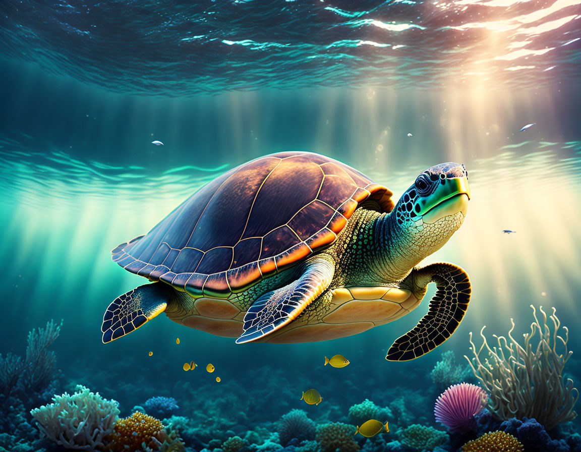 Save Ocean turtle 