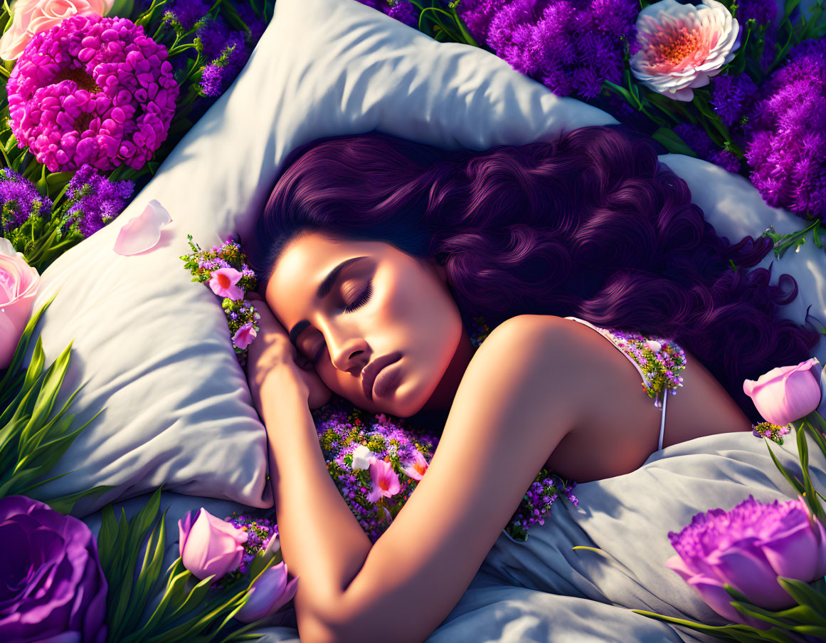 Bed of flowers