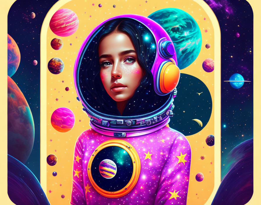 girl in space