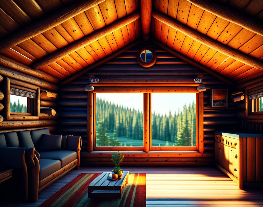 inside of a cabin