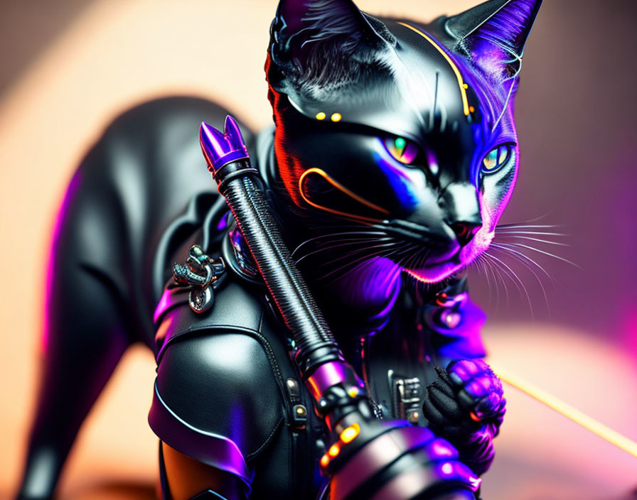 cyberpunk cat