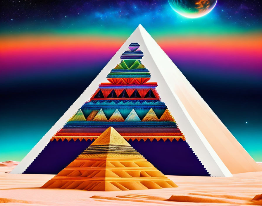 pyramid in the moon