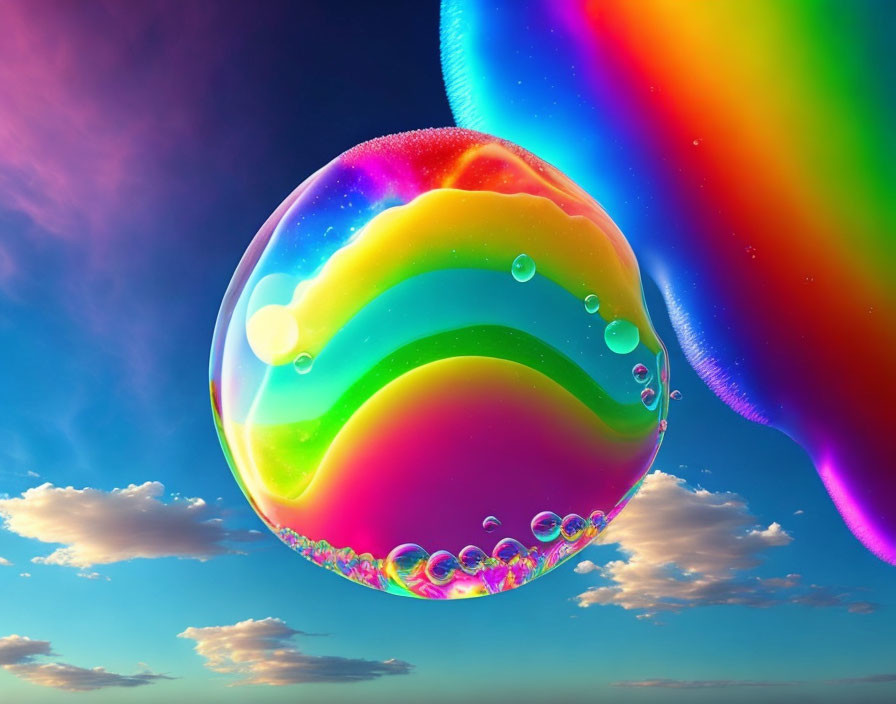 Rainbow bubble