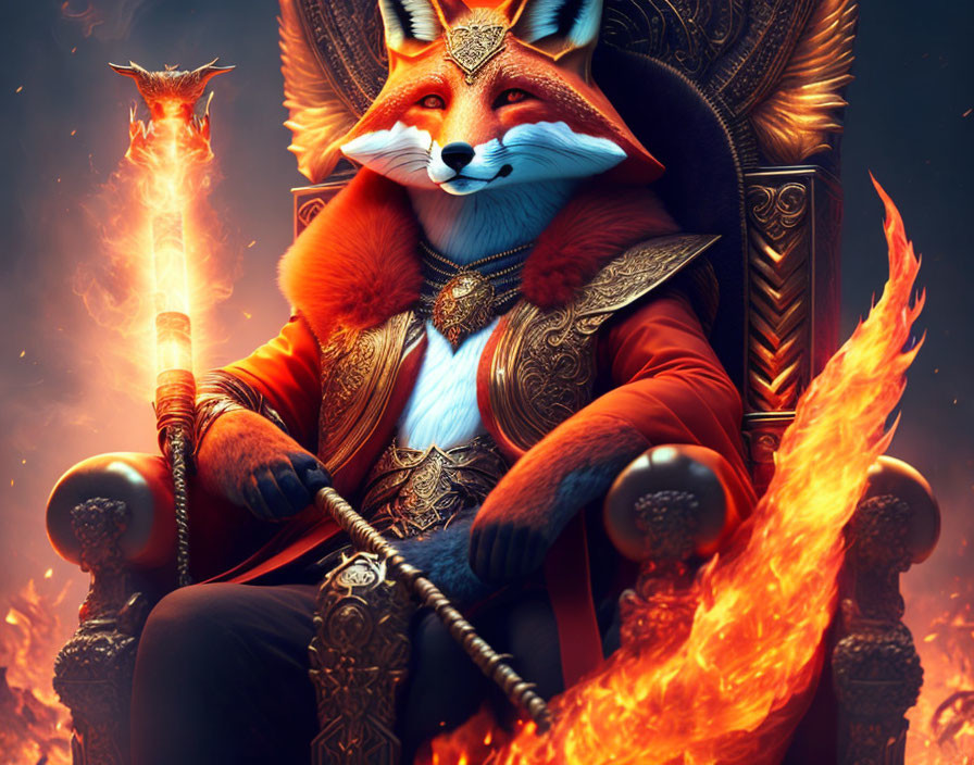  A very powerful looking fox god 