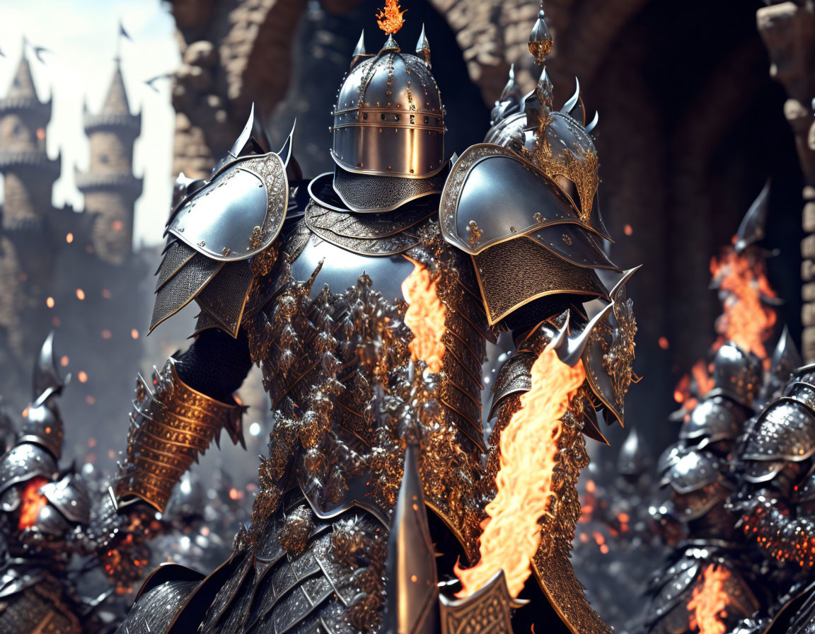 Knight in Flaming armor