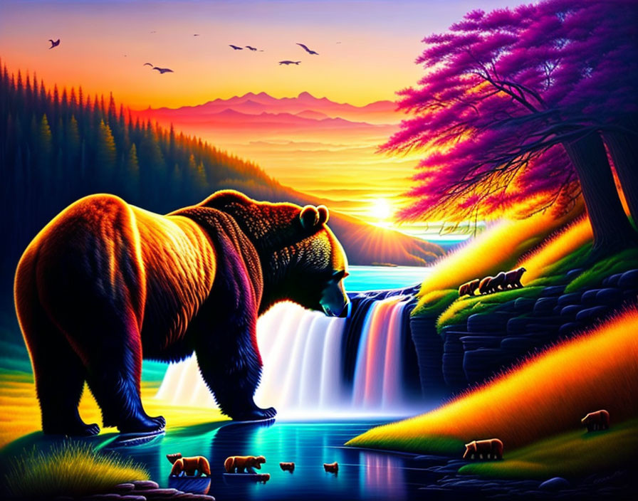 the bear falls