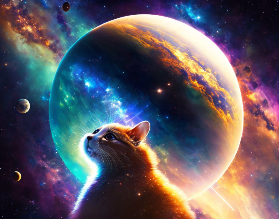 Space cat be big.