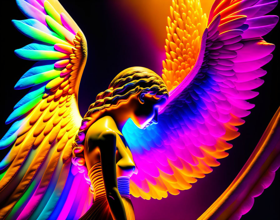 Wings of Sorrow: The Melancholic Angel