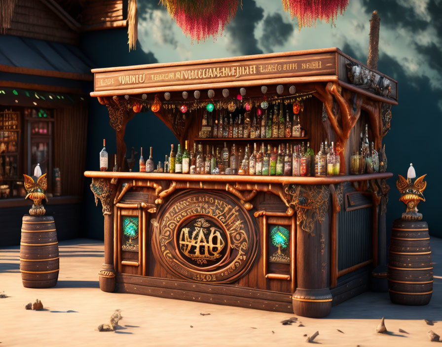 Voodoo themed bar