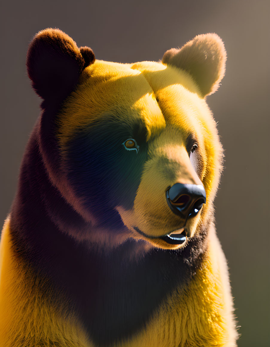 Black and gold bear