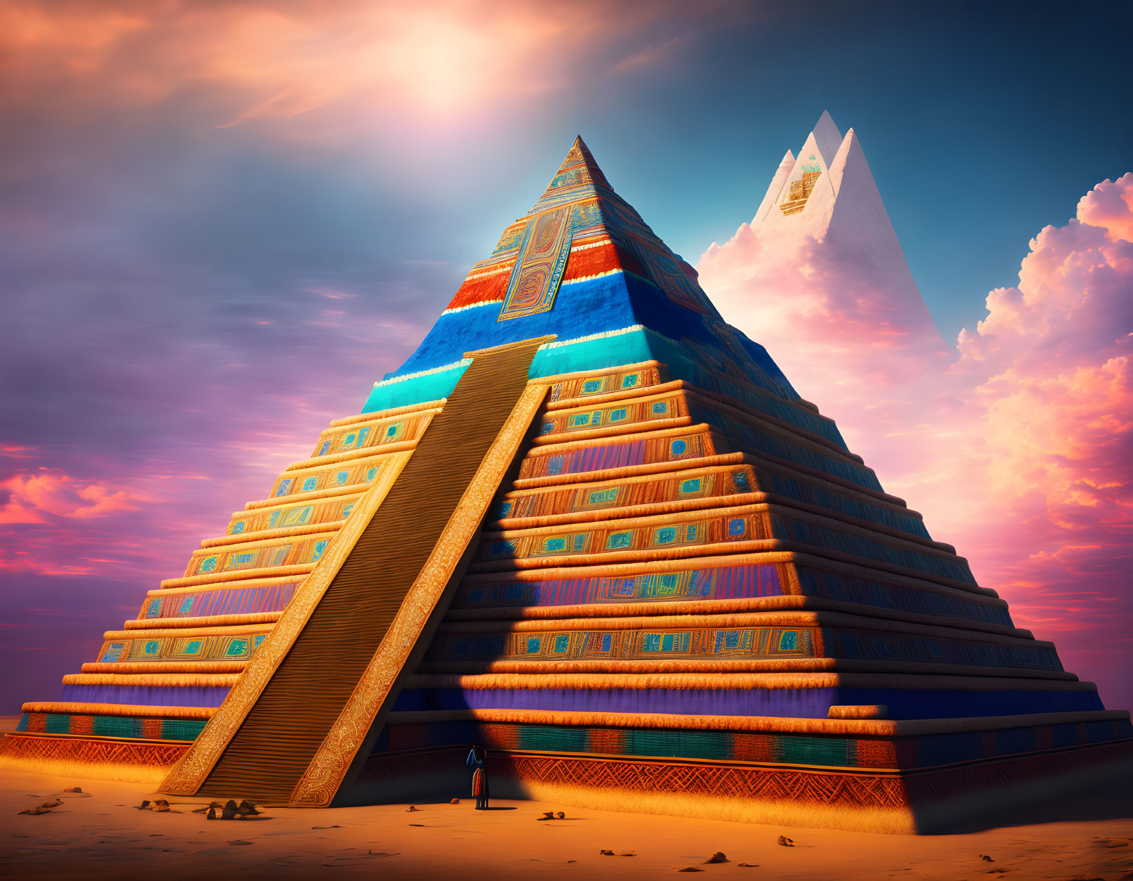 pyramid linked in the sky