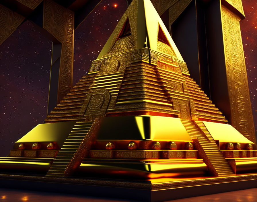 aztec gold pyramid