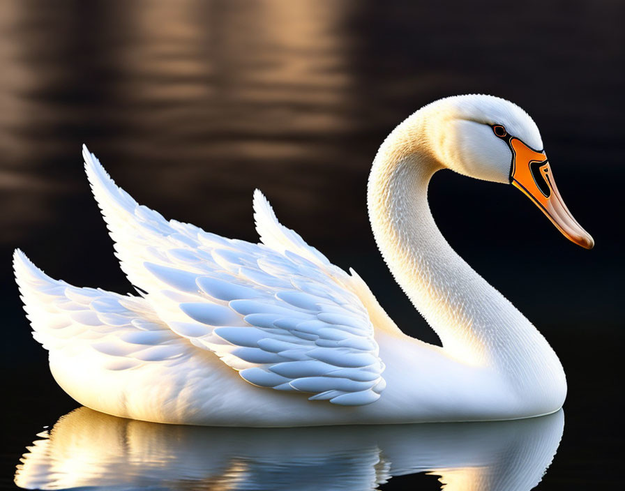 The white fucking swan