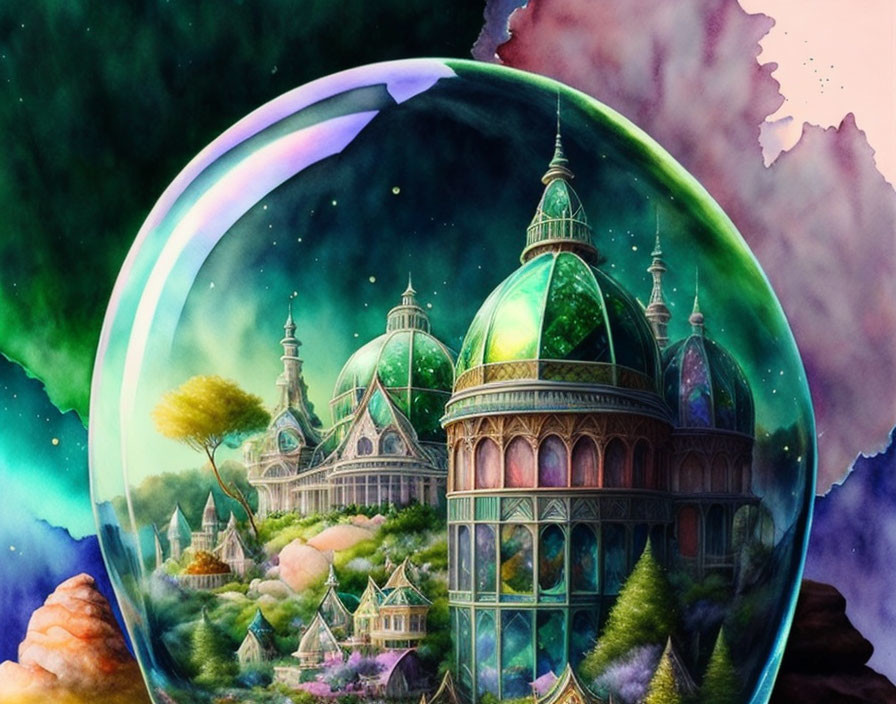 Glass dome fairy tale