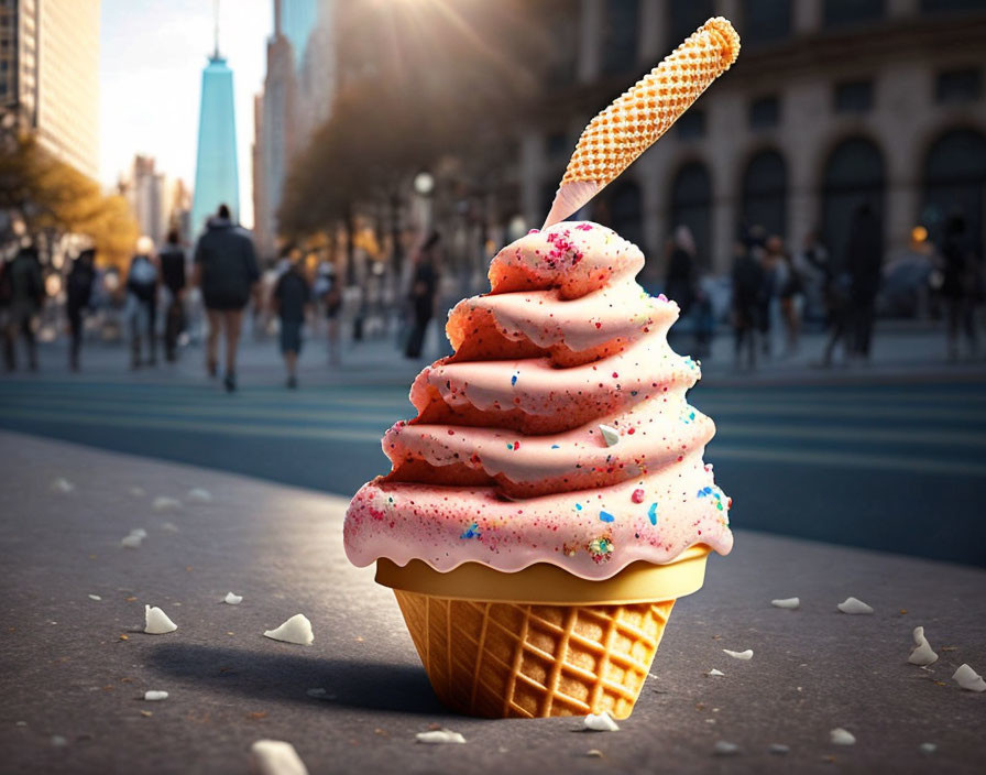 Ice cream in the city