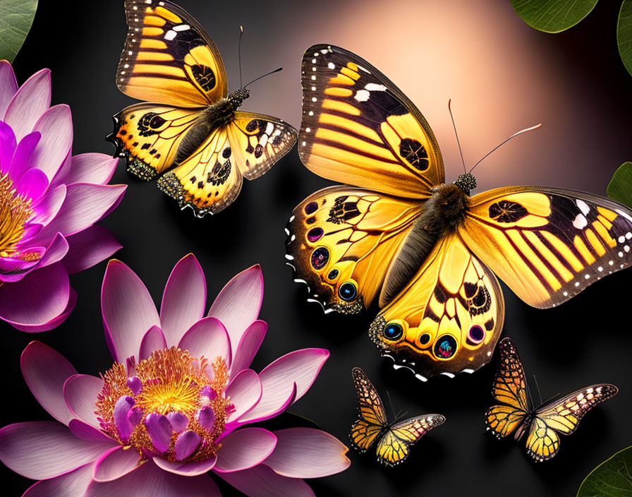 Butterflies & Black Lotus
