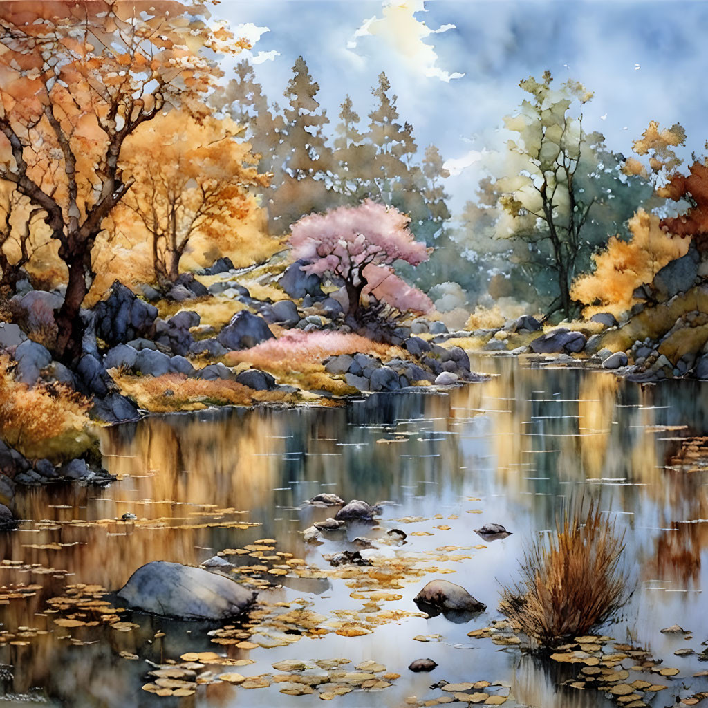 Lago de otoño 