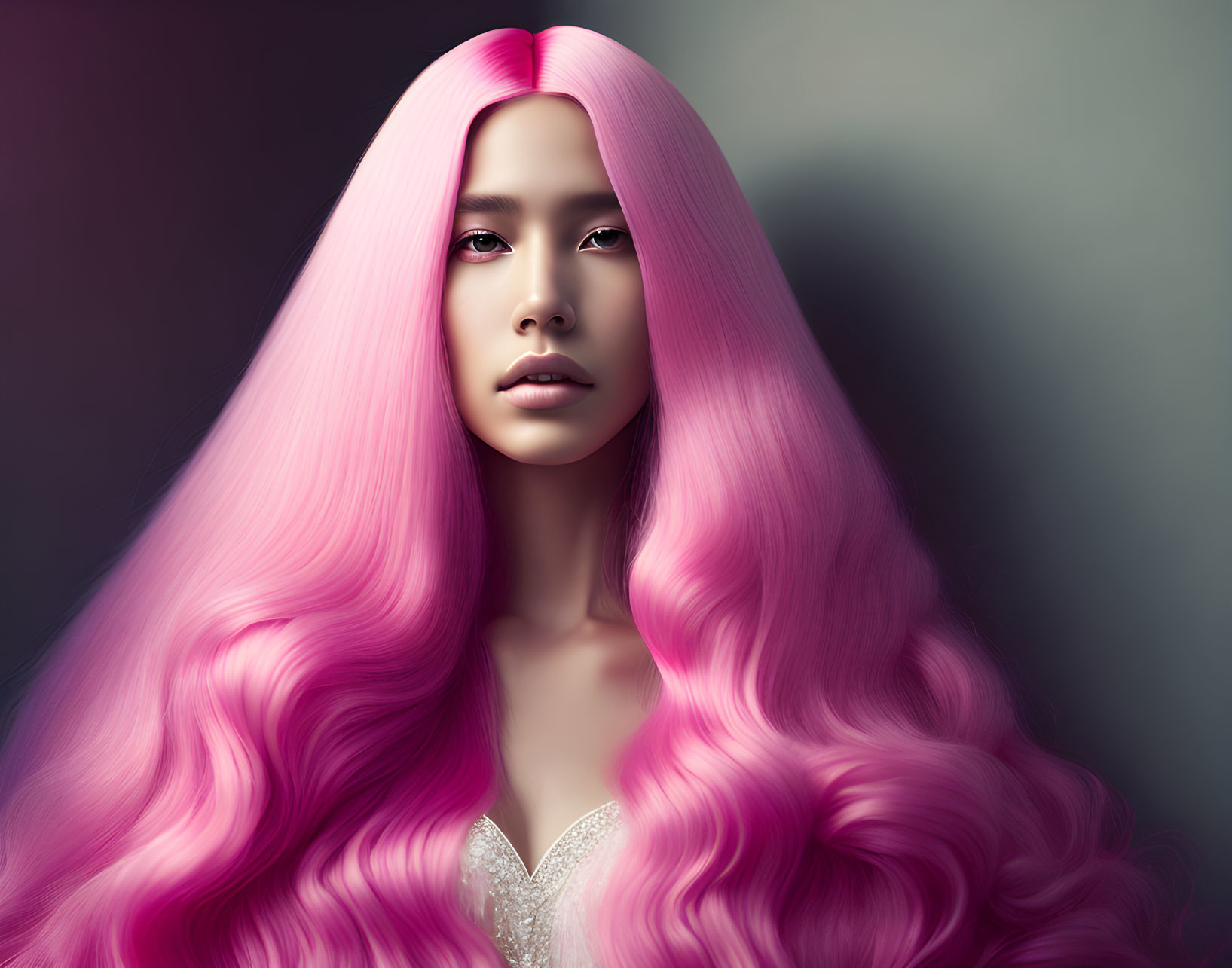 Pink hair girl
