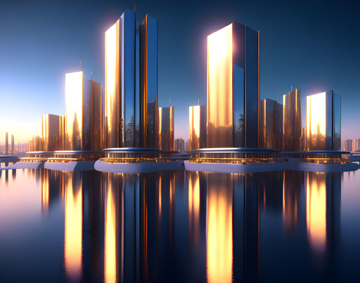 A city made of glass