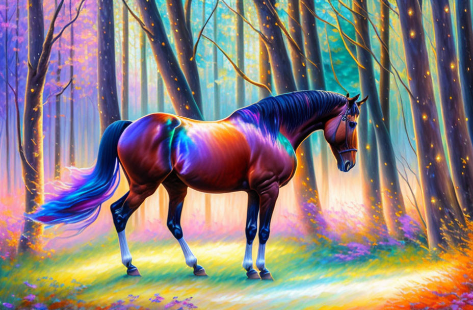 horse from magical forest