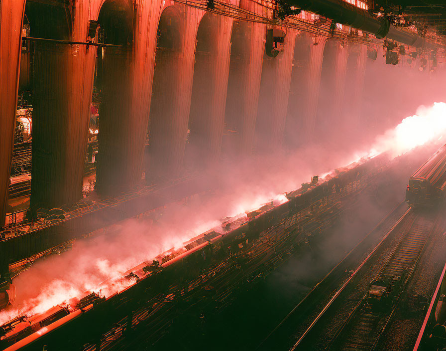 Steaming machines and rails