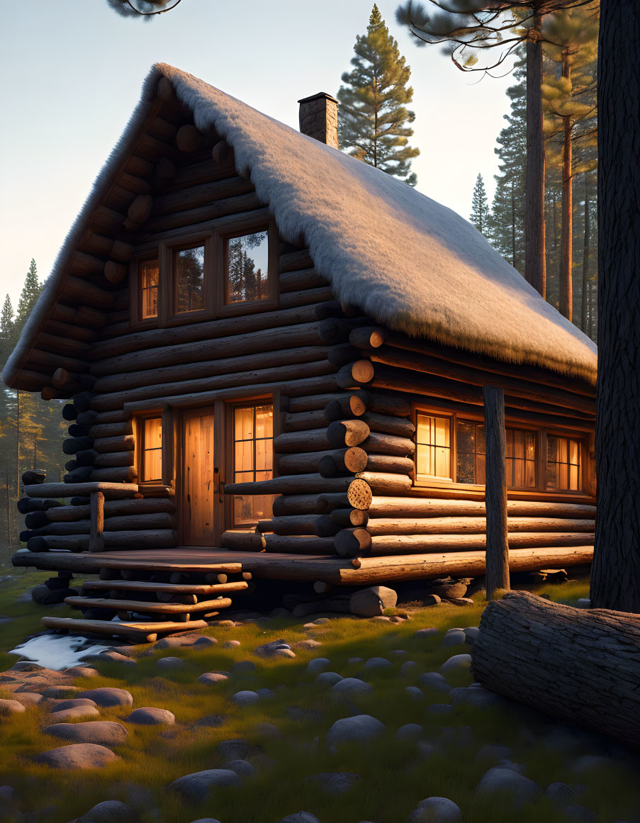 The Cozy Log Cabin
