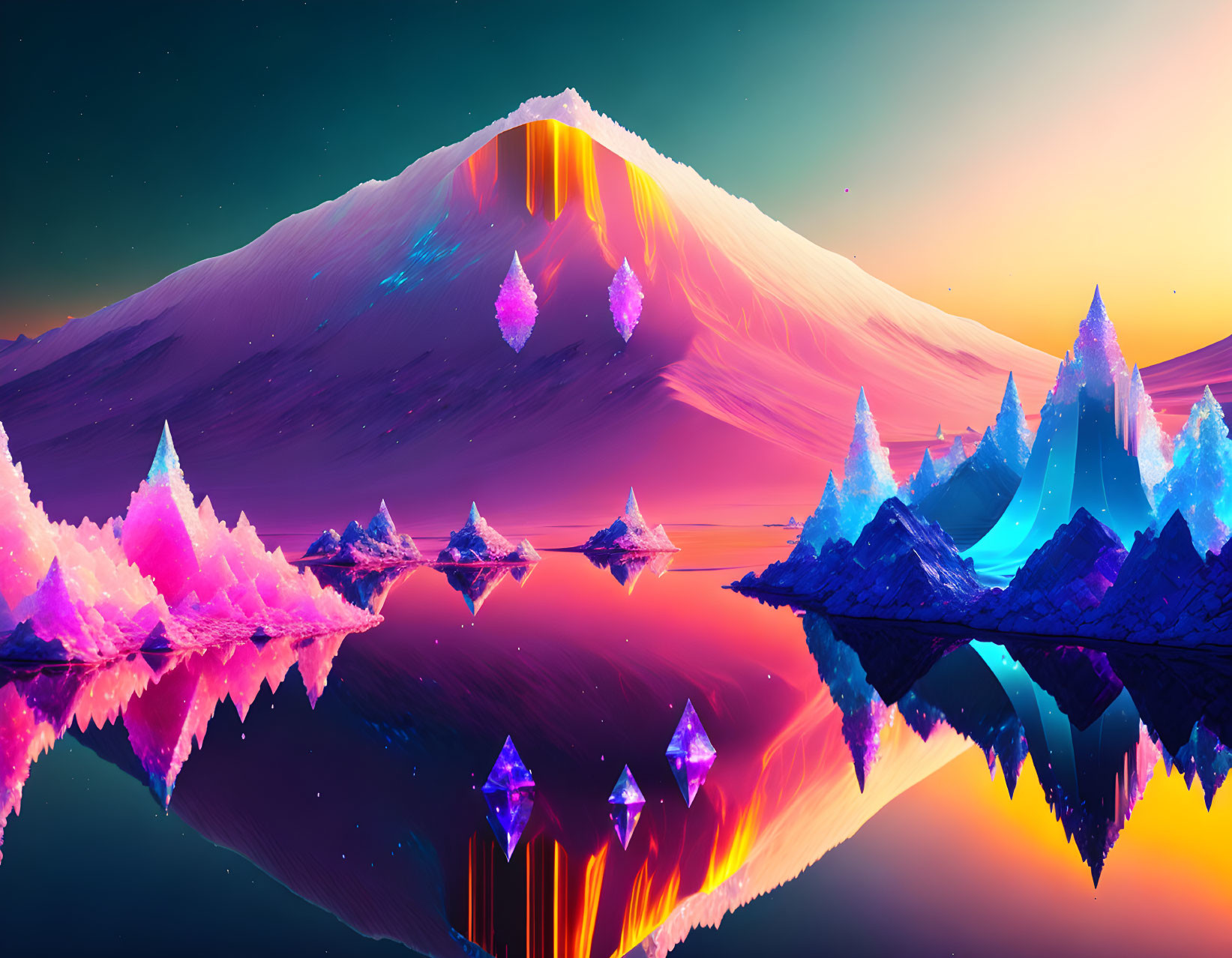 Shimmering Mountains