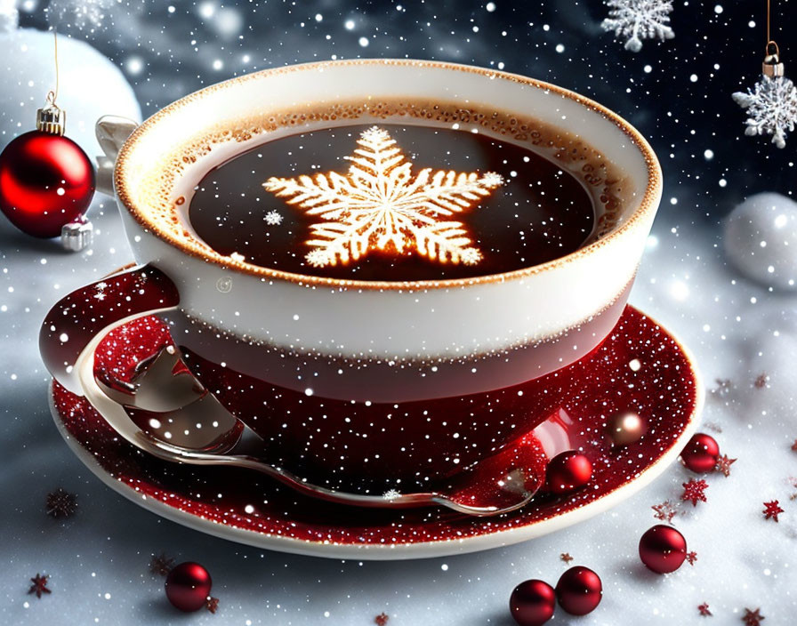 Christmas coffee ☕️✨