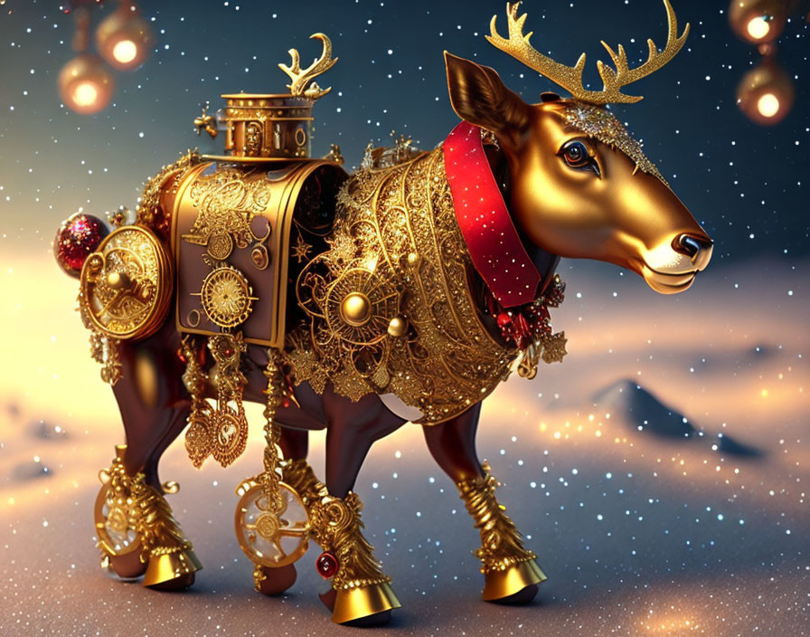Steampunk Reindeer ready for Christmas…