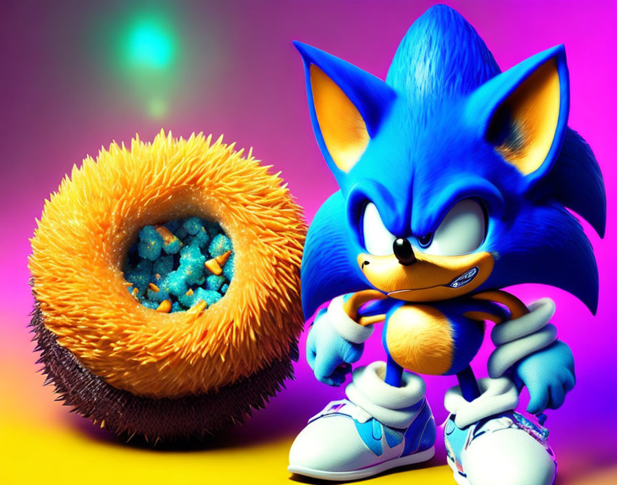 Sonic Guarding His Supply