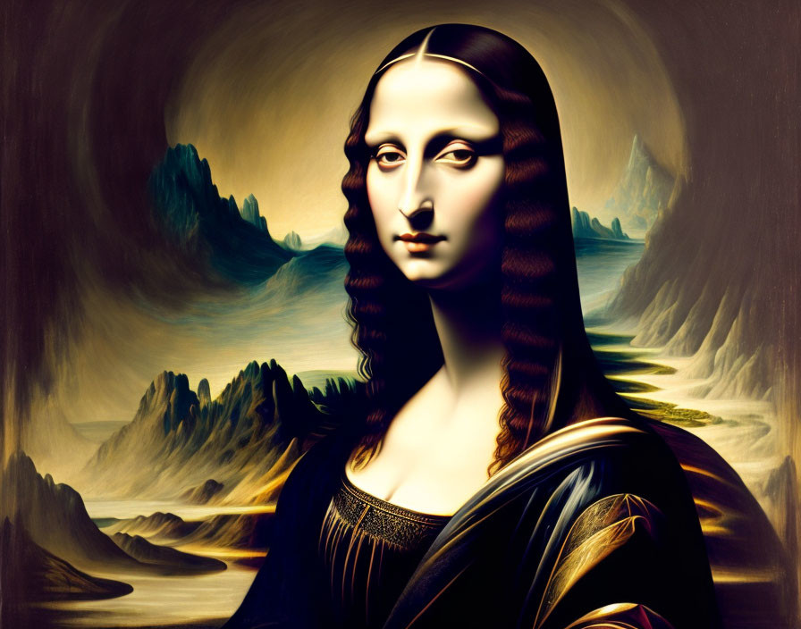  Gothic reinterpretation of the Mona Lisa